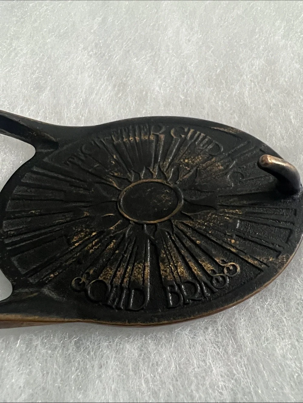 Vintage Sailing Ship Oval Belt Buckle in Yellow and Black